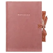 Notesy i bloczki - Paperdot, Notatnik Ze Wstążką, Różowy, Format A5, Kratka, 96 Kartek - miniaturka - grafika 1