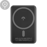 Powerbanki - Dudao bezprzewodowy powerbank MagSafe 5000mAh czarny (K14S) - miniaturka - grafika 1