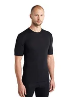 Koszulki męskie - Icebreaker męski t-shirt z 175 Everyday Ls Crewe raglanowy rękaw Czarny XXL - miniaturka - grafika 1