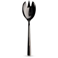 Łyżki - Orion Łyżka do sałaty stalowa czarna 25 cm BLACK - miniaturka - grafika 1