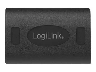 LOGILINK CV0145 Adapter DisplayPort DP/F na DP/F UHD 8K/60 Hz czarny - Złącza, przejściówki, adaptery - miniaturka - grafika 1