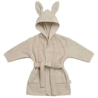Okrycia kąpielowe dla dzieci - Jollein - Szlafroczek Kąpielowy Rabbit Z Kapturem 3 - 4 Lata Frotte Nougat - miniaturka - grafika 1