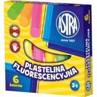Masy plastyczne - Astra Plastelina 6 kolorów fluorescencyjna 83811906 3203 - miniaturka - grafika 1