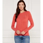 Swetry damskie - POLO RALPH LAUREN Wełniany sweter JULIANNA | Slim Fit | z dodatkiem kaszmiru - miniaturka - grafika 1