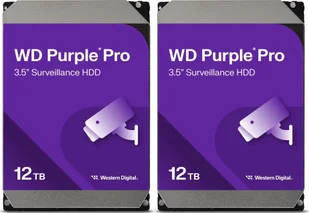 Dysk serwerowy WD Zestaw 2 dyski WD Purple Pro 12TB 3.5'' SATA III 6 Gb/s WD122PURP - Dyski serwerowe - miniaturka - grafika 1