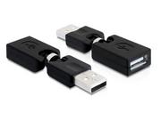 Adaptery i przejściówki - Delock Adapter USB USB A/M - USB A/F 65260 - miniaturka - grafika 1