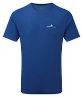 Koszulki sportowe męskie - RONHILL Koszulka biegowa męska CORE S/S TEE dark cobalt/bright white - miniaturka - grafika 1