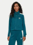 Bluzy damskie - Puma Bluza Iconic T7 627994 Zielony Regular Fit - miniaturka - grafika 1