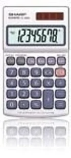 Sharp EL-250S kalkulator Kieszeń Podstawowy kalkulator Srebrny - Kalkulatory - miniaturka - grafika 1