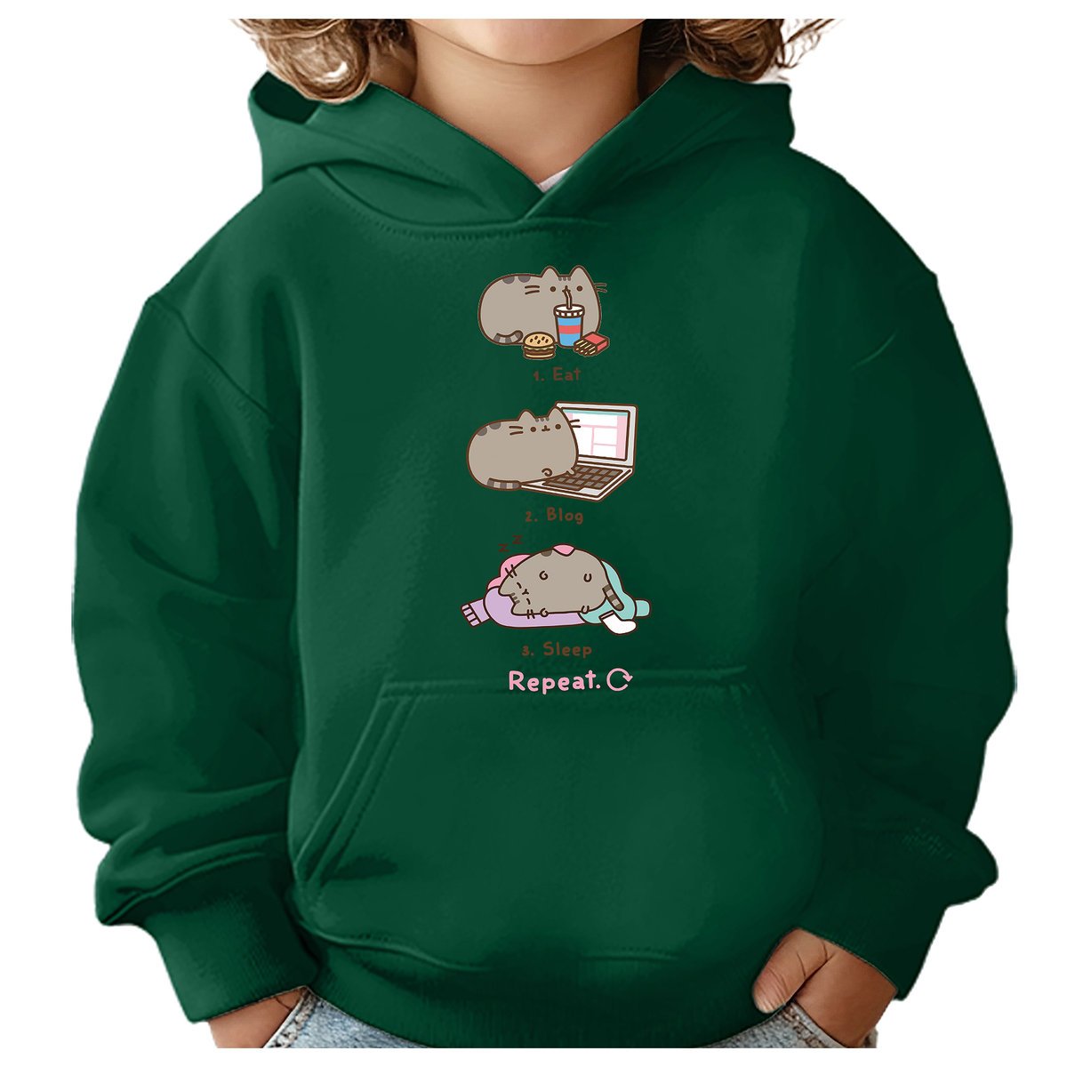 BLUZA DZIECIĘCA PUSHEEN KOT 110-116 DLA DZIEWCZYNKI CHŁOPCA PREZENT