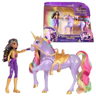 Spin Master Unicorn Academy Lalka Sophia I Świecący Jednorożec Wildstar Akademia Jednorożców Zestaw Interaktywny 4+ - Figurki dla dzieci - miniaturka - grafika 1