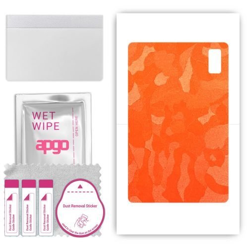 folia naklejka skórka strukturalna na TYŁ do HTC A101 - Moro Camo Pomarańczowy - apgo SKINS