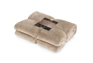 DecoKing kocyk koc z mikrofazy z mikrofibry koc polarowy pled narzuta polarowa miękka delikatnie przytulna skandynawskiego stylu Henry, cappuccino, 170 x 210 cm 32145 - Narzuty - miniaturka - grafika 1