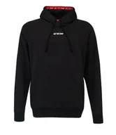 Bluzy dla dziewczynek - Bluza dziecięca CCM Team Fleece Pullover Hoodie Black S - miniaturka - grafika 1