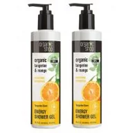 Kosmetyki do kąpieli - Eurobio Lab Żel pod prysznic mandarynka i mango 2 x 280 ml - miniaturka - grafika 1