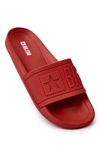 Klapki Męskie Big Star Gumowe Czerwone DD174689 - Klapki i japonki męskie - miniaturka - grafika 1