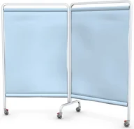 Meble i wyposażenie gabinetów medycznych - Ztm Tech-med PJ-02ST MAT parawan lekarski 170x140cm z ekranami zmywalnymi w ramie stalowej PJ-02ST 2x70 (MAT) (PJ3-02-ST(ZP_)-70) - miniaturka - grafika 1