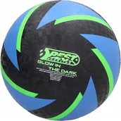 Piłka nożna - PIŁKA NOŻNA DO GRY BOSO GLOW IN DARK BEST SPORTING ZIELONA - miniaturka - grafika 1