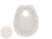 Śliniaki i fartuszki - MUŚLINOWY ŚLINIACZEK DZIECIĘCY WODOODPORNY Z FALBANKĄ EKO - DESIGN BAWEŁNA 100% - miniaturka - grafika 1