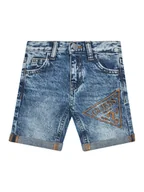 Spodenki damskie - Guess Szorty jeansowe N5GD16 D41E0 Niebieski Regular Fit - miniaturka - grafika 1