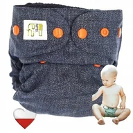 Pieluchy - Pielucha Wełniana OTULACZ NOWY JEANS Pieluchy Wielorazowe NappiMe - miniaturka - grafika 1
