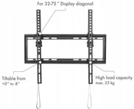 Inne akcesoria audio-wideo - Uchwyt Na Telewizor Schwaiger Model Lwhf5535 35Kg - miniaturka - grafika 1