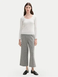 Tom Tailor Kuloty 1044270 Szary Relaxed Fit - Spodnie damskie - miniaturka - grafika 1