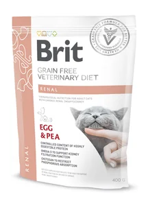 Brit VET Brit Veterinary Diet Renal Egg&Pea Sucha Karma dla kota op 2kg - Sucha karma dla kotów - miniaturka - grafika 2