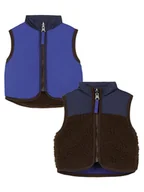 Bluzy i sweterki niemowlęce - Noppies Dwustronna kamizelka "Galve" w kolorze niebieskim - miniaturka - grafika 1