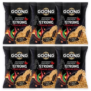 Goong Strong Zupa błyskawiczna o smaku kurczaka piekielnie ostra 65 g x 6 sztuk - Dania dla dzieci - miniaturka - grafika 1