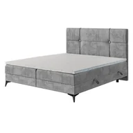 Łóżka - Łóżko kontynentalne z pojemnikiem i topperem NALA | 120x200 | Kolor do wyboru - miniaturka - grafika 1