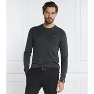 Swetry męskie - Calvin Klein Sweter SILK BLEND CN Slim Fit z dodatkiem jedwabiu - miniaturka - grafika 1