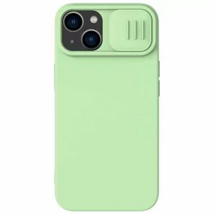 Nillkin CamShield Magnetic Silicone Case etui iPhone 14 Plus magnetyczny MagSafe pokrowiec z osłoną na aparat zielony - Etui i futerały do telefonów - miniaturka - grafika 2