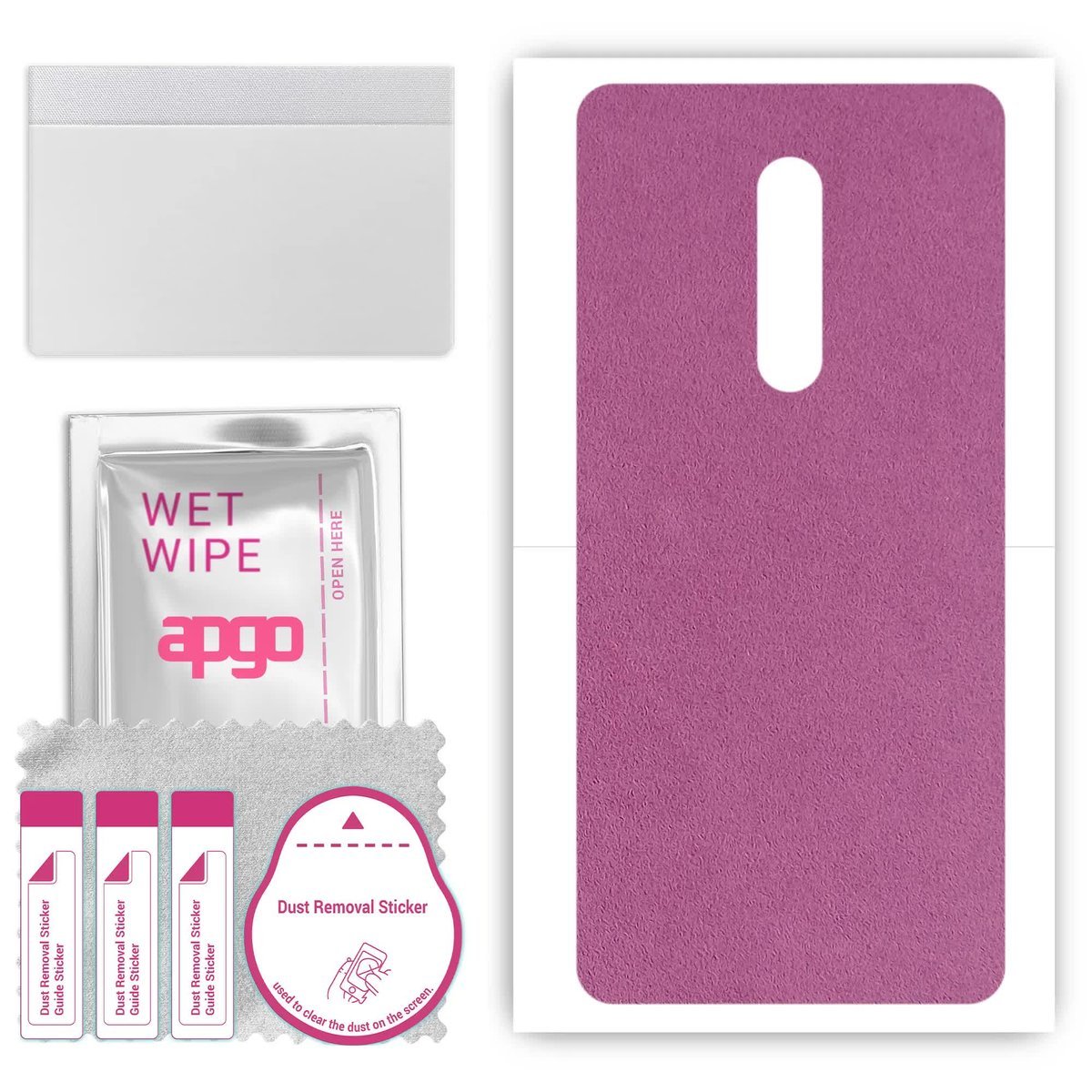 Folia naklejka skórka strukturalna na TYŁ Zamsz do Nokia 5 - Zamsz Fioletowy - apgo SKINS