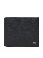 Portfele - Tommy Hilfiger Duży Portfel Męski Th Flag Cc & Coin AM0AM13709 Granatowy - miniaturka - grafika 1