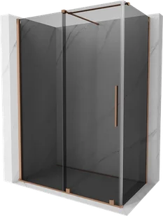 Mexen Velar kabina prysznicowa rozsuwana 150x70 cm, grafit, miedź szczotkowana - 871-150-070-41-65 - Kabiny prysznicowe - miniaturka - grafika 1