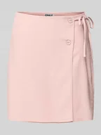 Spódnice - Spódnica kopertowa rozkloszowana o kroju oversized z mieszanki wiskozy i lnu model ‘CARO’ - miniaturka - grafika 1