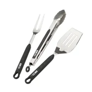 Zestaw łaopatka, widelec, szczypce do grilla ze stali nierdzewnej Landmann