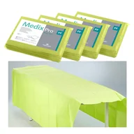 Kosmetyczne akcesoria jednorazowe - MedixPro Prześcieradło jednorazowe 150cm x 210cm limonkowe podfoliowane 54g MedixPro 20szt - miniaturka - grafika 1