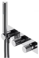 Baterie podtynkowe - Omnires CONTOUR bateria prysznicowo-wannowa podtynkowa z rączką prysznicową chrom CT8035/1CR - miniaturka - grafika 1