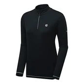 Koszulki i topy damskie - Dare 2b Lowline II Stretch LS Top Women, czarny UK 10 | EU 36 2022 Koszulki z długim rękawem - miniaturka - grafika 1