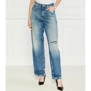 BOSS ORANGE Jeansy | flare fit - Spodnie damskie - miniaturka - grafika 1