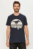 Koszulki męskie - MĘSKI T-SHIRT WRANGLER SS HORSE TEE NAVY W7M9D3114 112131900 - Wrangler - miniaturka - grafika 1