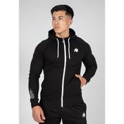 Bluzy sportowe męskie - Bluza fitness męska Gorilla Wear Payette Zipped Hoodie rozpinana z kapturem - miniaturka - grafika 1