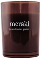 Świece - Meraki Świeca zapachowa Meraki w ciemnym szkle duża Scandinavian Garden Mkap030 - miniaturka - grafika 1