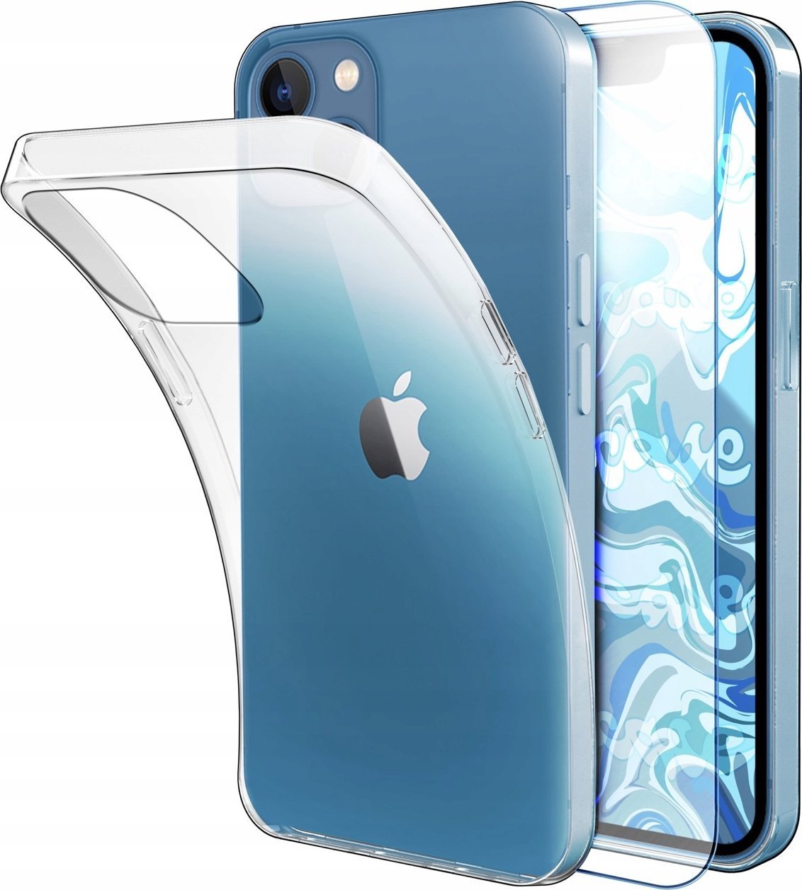 Hello Case Etui Do iPhone 13 Przezroczyste, Silikonowe, do Apple, Bezbarwne Szkło