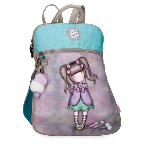 Gorjuss A Whispered Key Plecak na co dzień Wielobarwny 31 x 38 x 15 cm Nylon 17,67L, Biały, Talla única, plecak na co dzień