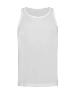 Koszulka bez rękawów bokserka Stedman Active Sports Top Men ST8010 White L - Koszulki męskie - miniaturka - grafika 1
