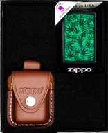 Trafika - Zestaw Zippo Zapalniczka Cannabis Design 2 Prezentowy No2 - miniaturka - grafika 1