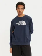 Bluzy męskie - The North Face Bluza Drew Peak NF0A89EK Granatowy Regular Fit - miniaturka - grafika 1